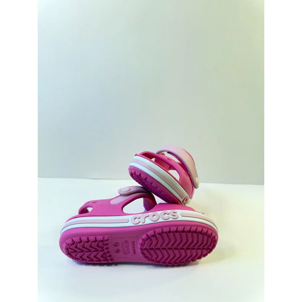 C6. Crocs Toddlers Sandals Bayaband Pink-US 10